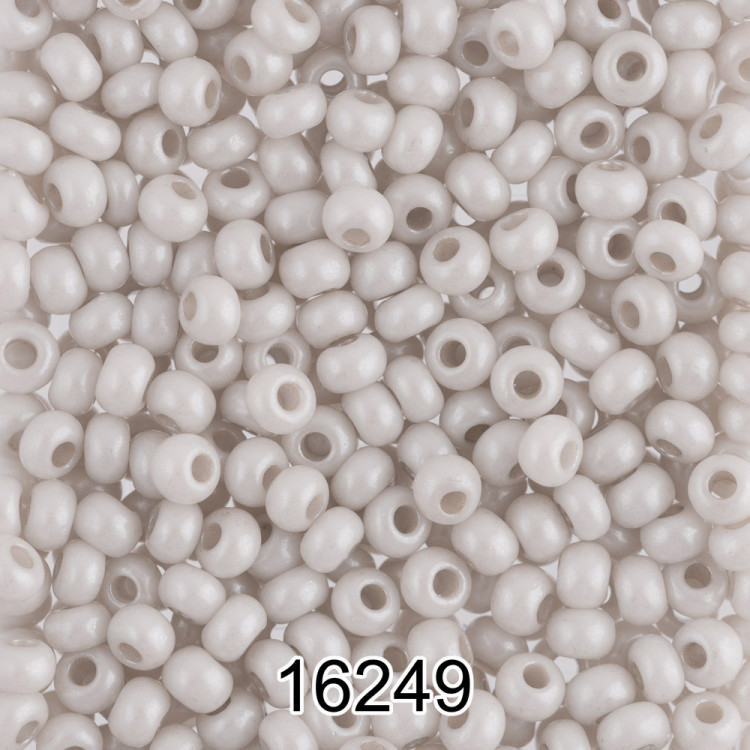 Бисер PRECIOSA (Чехия) круглый 4 10/0 2.3 мм 500 гр 16249 (Ф301) светло-серый