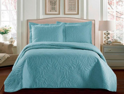 Покрывало тонкое из микрофибры TANGO TRM MARRAKECH голубое 215х240