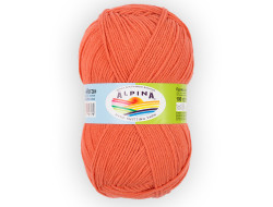 Пряжа ALPINA VERA №40 оранжевая 55% акрил, 45% хлопок 5 шт х 100 гр, 280 м +/- 15 м