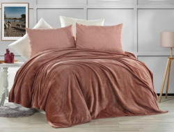 Плед из полиэстера KARVEN SUPER SOFT P942 VIGAN сухая роза 200х220