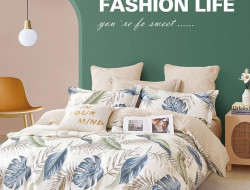 Постельное белье двухстороннее из твила TANGO кримси 50х70 (2шт), 70х70 (2шт) евро