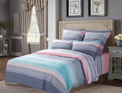 Постельное белье из печатного сатина SAILID B-208-1 1,5-спальное