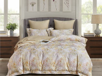 Постельное белье из фланели-люкс ASABELLA Цветочное поле 50х70 (1шт) и 70х70 (1шт) 1,5-спальное