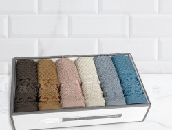 Набор кухонных полотенец махровых хлопковых KARVEN HM727 EYSAN 30х50 (6шт)