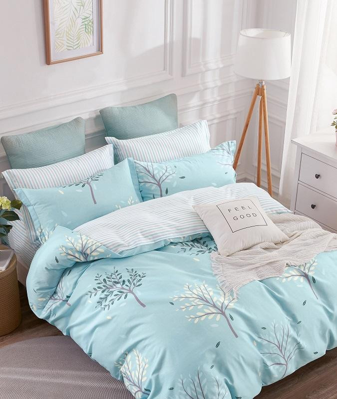 Постельное белье двухстороннее из твила TANGO тримпаль 50х70 (2шт), 70х70 (2шт) евро