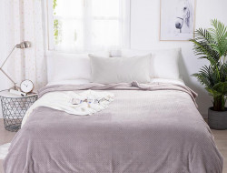 Плед однотонный из микрофибры TANGO SPIGA SP-05 серый 150х200