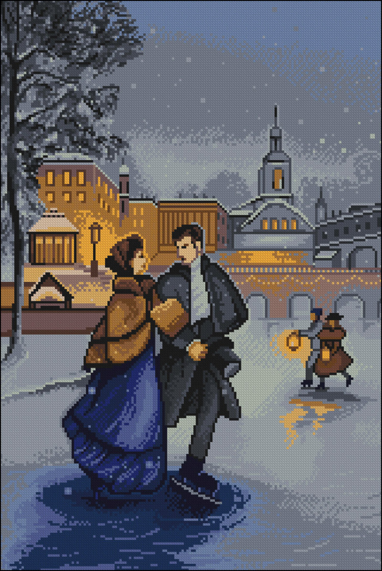 Кристальная (алмазная) мозаика ФРЕЯ ALVK-96 На катке