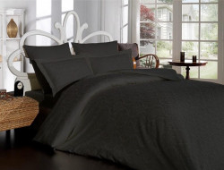 Постельное белье из хлопкового жаккарда KARVEN N301 DAMASK ANTRASIT 50х70 (2шт), 70х70 (2шт) евро
