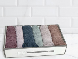 Набор кухонных полотенец махровых хлопковых KARVEN HM724 VASE 30х50 (6шт)