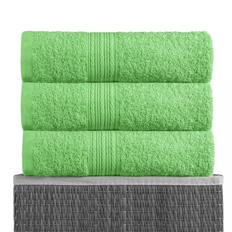 Полотенце махровое BAYRAMALY салатовое 40х70