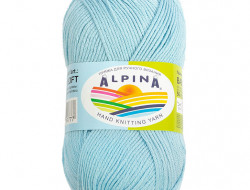 Пряжа ALPINA BABY SUPER SOFT №08 светло-голубая 50% хлопок, 50% бамбук 10 шт х 50 гр, 150 м +/- 10 м