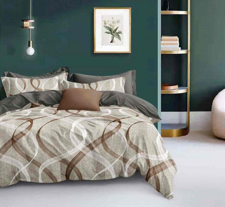 Постельное белье из сатина АЛЬВИТЕК волны семейное