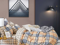 Постельное белье из твил-сатина TANGO барбариска 70х70 (2шт) 1,5-спальное