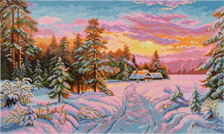 Кристальная (алмазная) мозаика ФРЕЯ ALVR-229 Домик на опушке