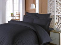 Постельное белье из хлопкового жаккарда KARVEN N301 SARMASIK ANTRASIT 50х70 (2шт), 70х70 (2шт) евро