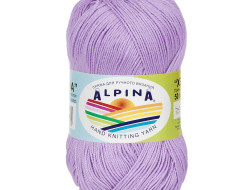 Пряжа ALPINA XENIA №171 сиреневая 100% мерсеризованный хлопок 10 шт х 50 гр, 240 м +/- 10 м