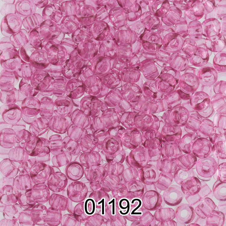 Бисер PRECIOSA (Чехия) круглый 5 10/0 2.3 мм 500 гр 01192 (Ф344) фиолетово-розовый