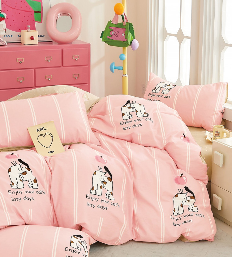 Постельное белье из твил-сатина TANGO lazy days 50х70 (2шт) 2-спальное