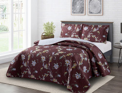 Покрывало с наволочками тонкое из полисатина TANGO LAFAYETTE камея 220х240