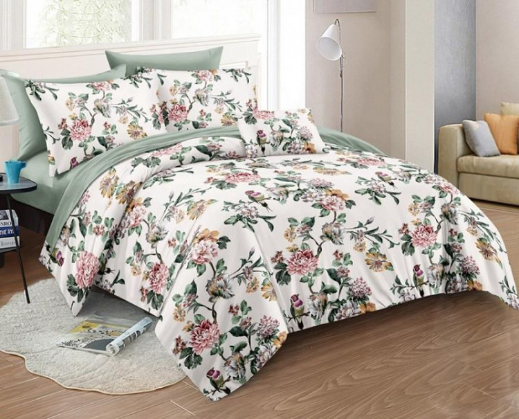 Постельное белье двухстороннее из твил-сатина SAILID BP-146-3 евро