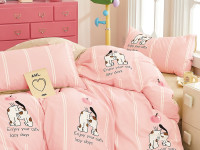 Постельное белье из твил-сатина TANGO lazy days 50х70 (2шт) 1,5-спальное