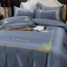 Постельное белье из сатина с вышивкой KARVEN N008-660 50х70 (2шт), 70х70 (2шт) евро