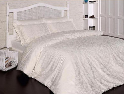 Постельное белье из сатина KARVEN N021 VANESSA KREM 50х70 (2шт), 70х70 (2шт) евро