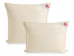 Подушка пуховая Легкие Сны КАМЕЛИЯ шампань 68х68 средняя