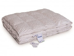 Одеяло кассетное из серого гусиного пуха BELPOL DIAMOND 200х200 очень теплое