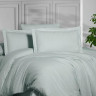 Постельное белье из страйп сатина KARVEN N164-SS-013 MINT ментол 50х70 (2шт), 70х70 (2шт) семейное